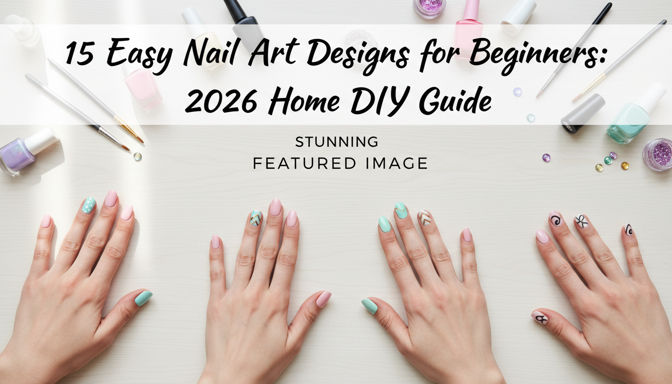 15 Stunning Easy Nail Art Designs for Beginners: 2026 Home DIY Guide