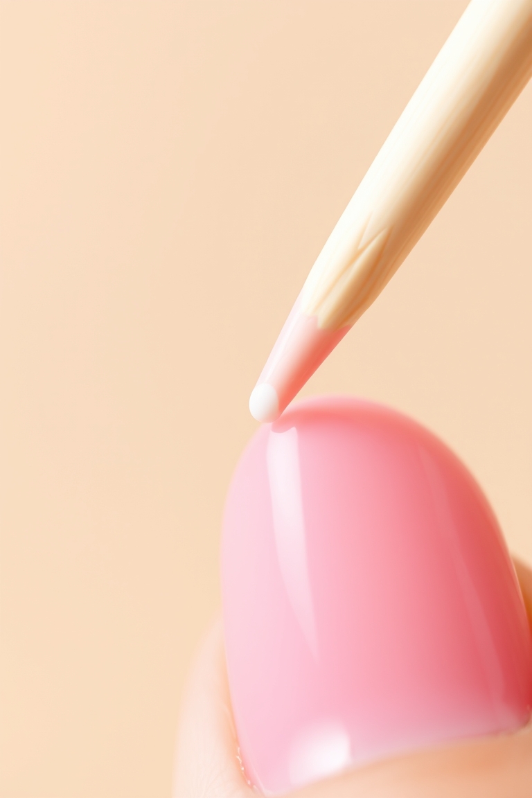 Creating diy cute nails using a household toothpick