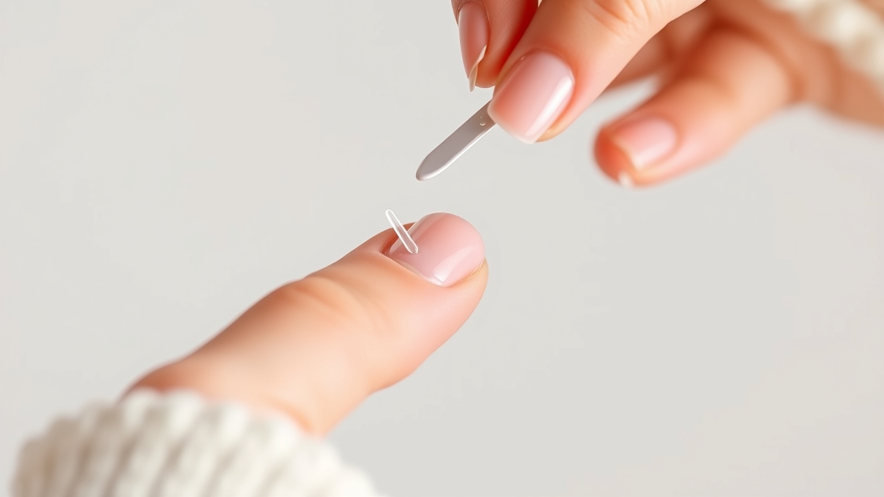 Easy to use nail polish application step