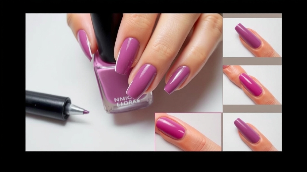 easy holiday nails step