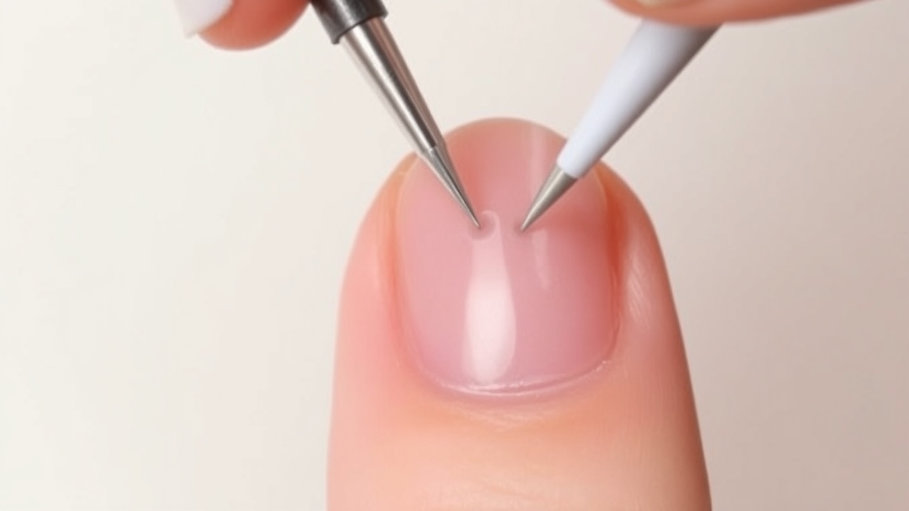 polka dot nails step by step