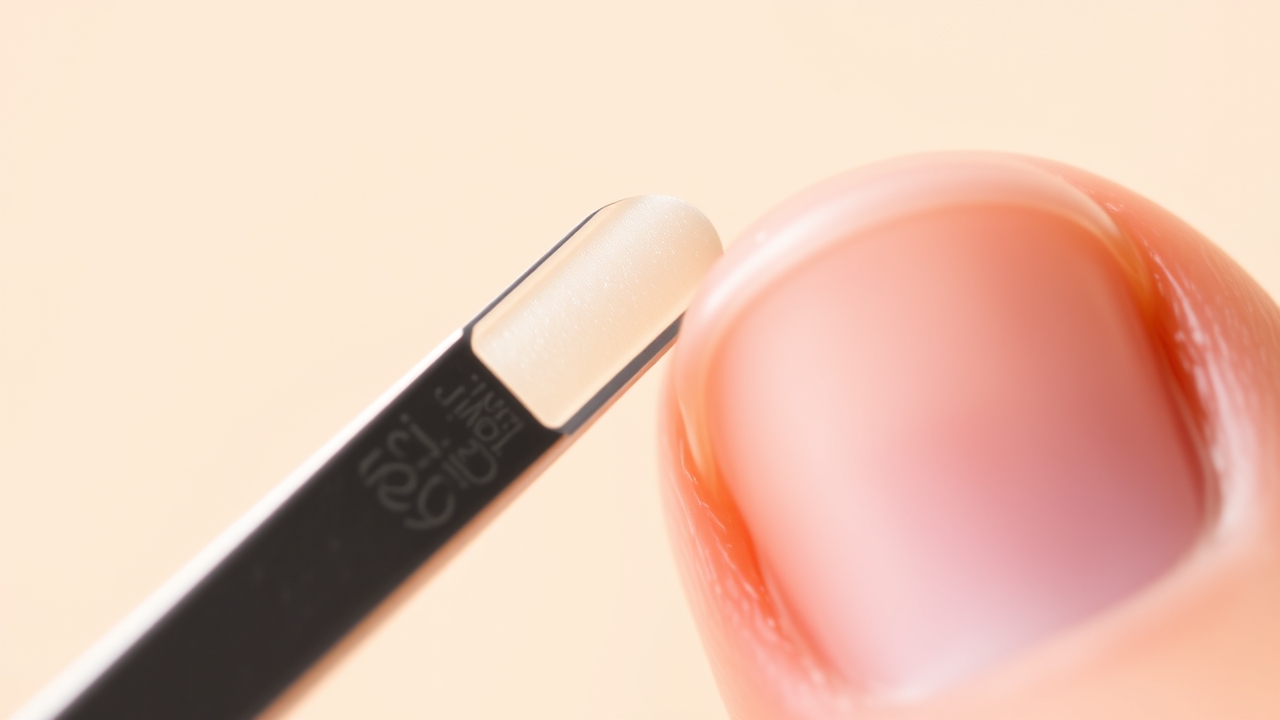 Using a glass file as a flaky nails fix