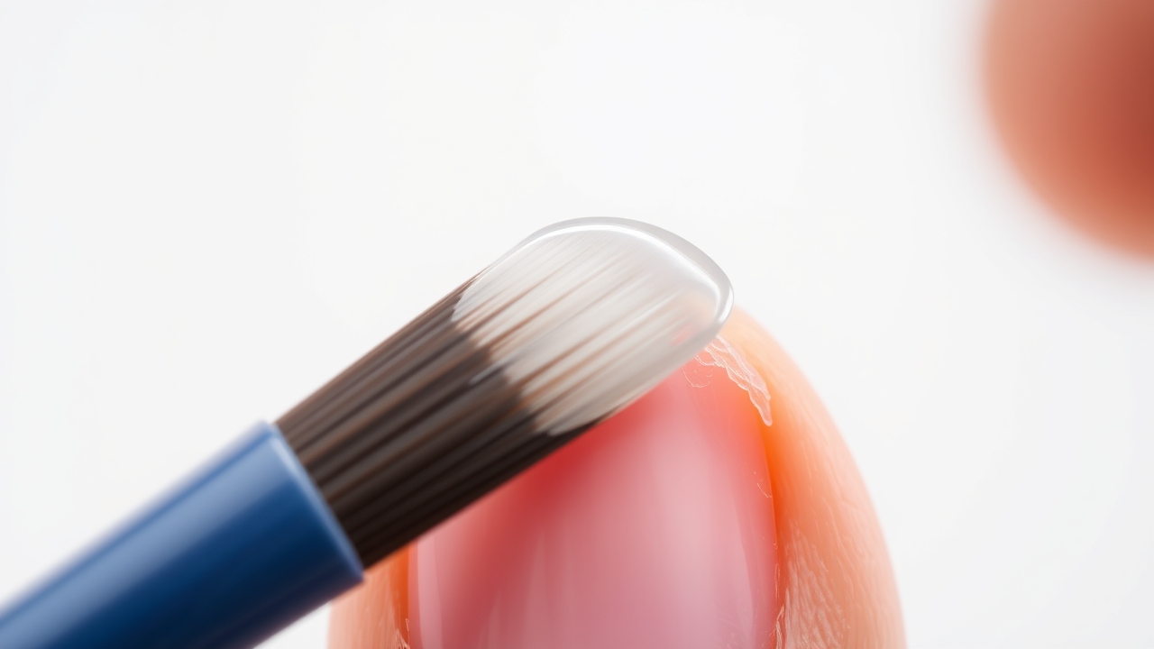 Applying a top coat for a long lasting manicure