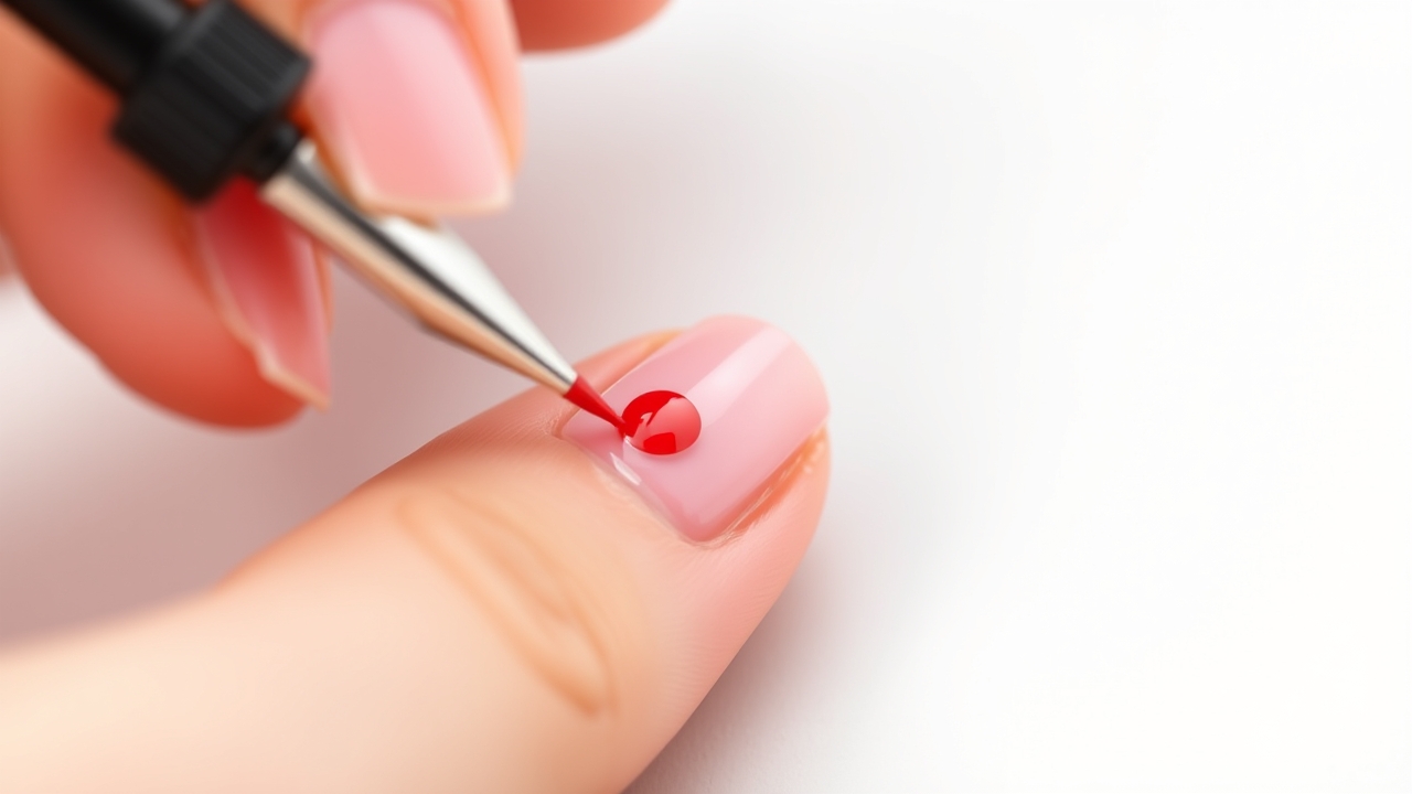 easy holiday nails step